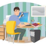 working at home